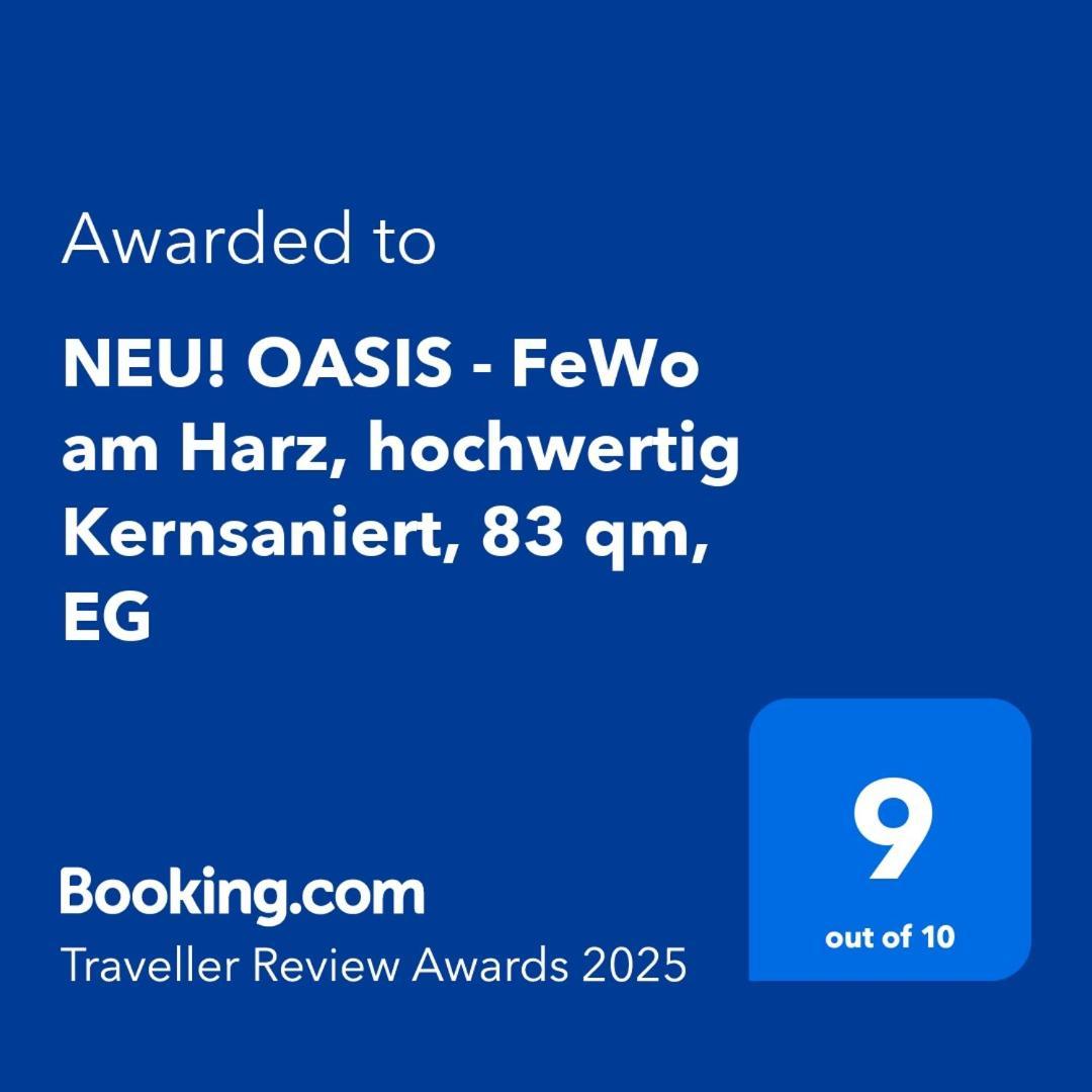 Neu! Oasis - Fewo Am Harz, Hochwertig Kernsaniert, 83 Qm, Eg Nordhausen Kültér fotó